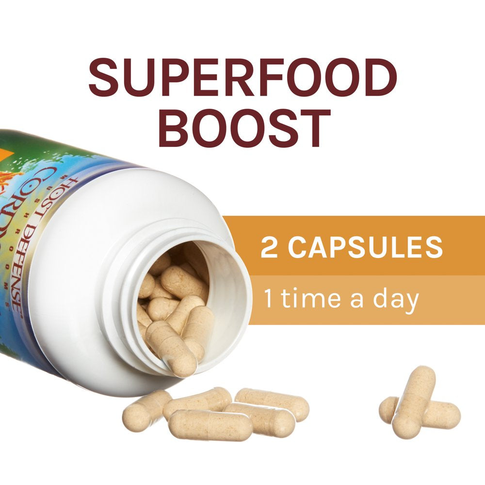 , Cordyceps Capsules, Energy and Stamina Support, Mushroom Supplement, Unflavored, 30