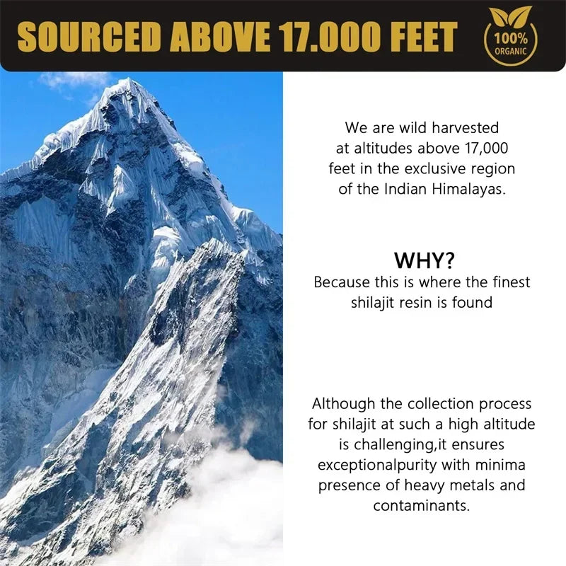 100% Himalayan Organic Shilajit