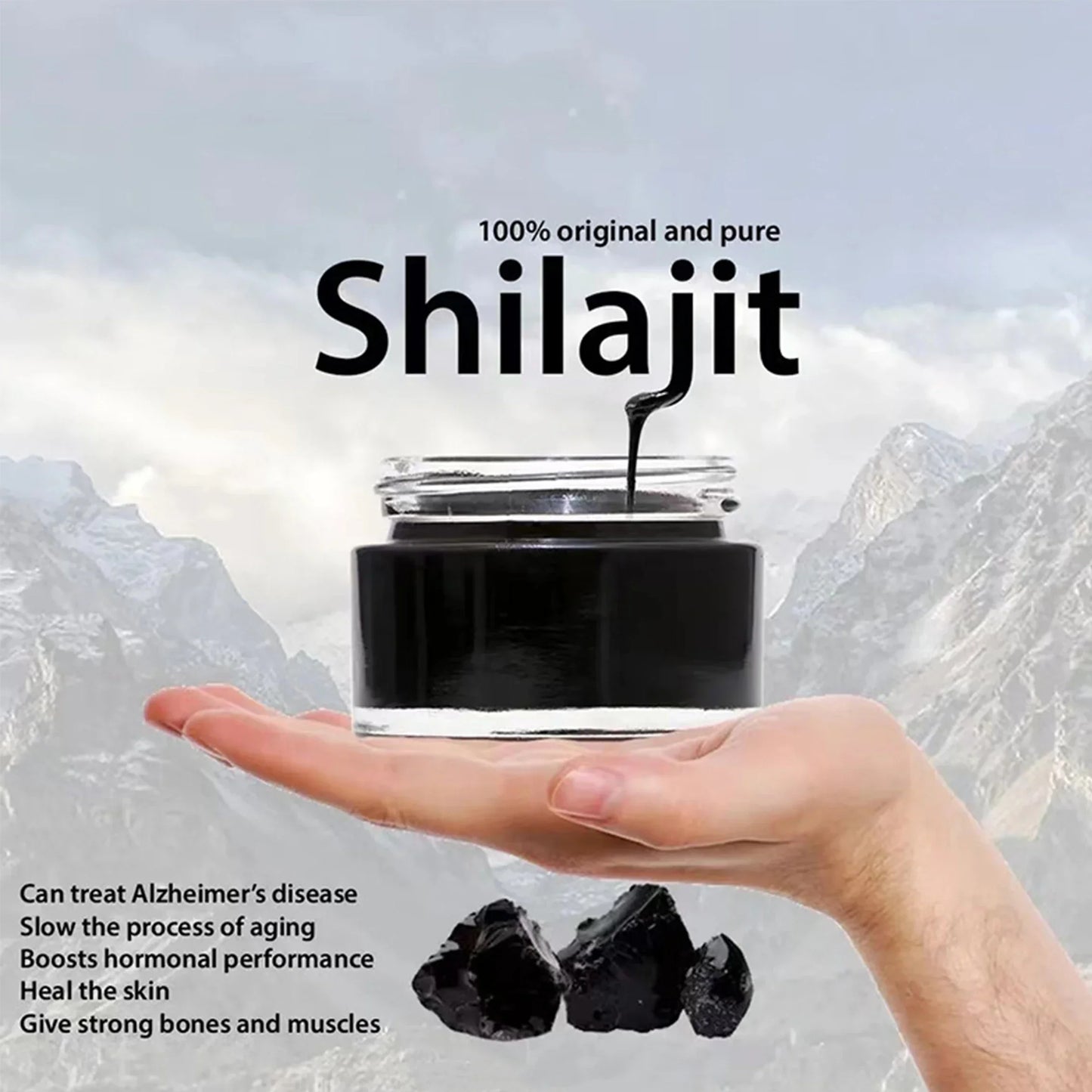 100% Himalayan Organic Shilajit