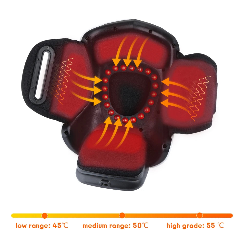 "Thermo Knee Therapy: Electric Infrared Heating & Massage System"